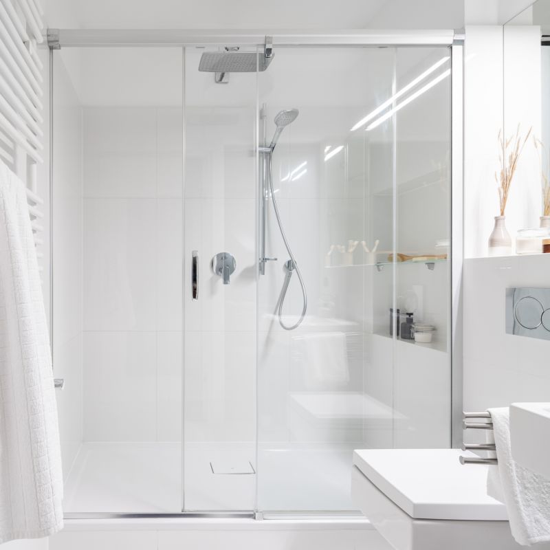 Contemporary walk-in shower
